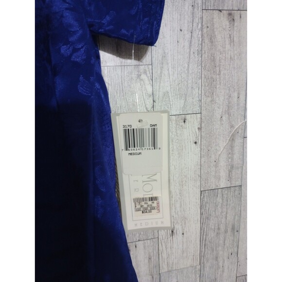 Vintage Val Mode Satin Lingerie Set Top Shorts Floral Purple 90's Y2K NWT Medium - Picture 7 of 10